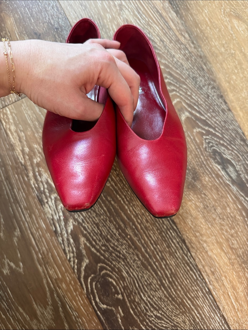 Jeffrey Campbell ‘Hinted’ Ballet Flat in Cherry Red, size 6 - Picture 4 of 7